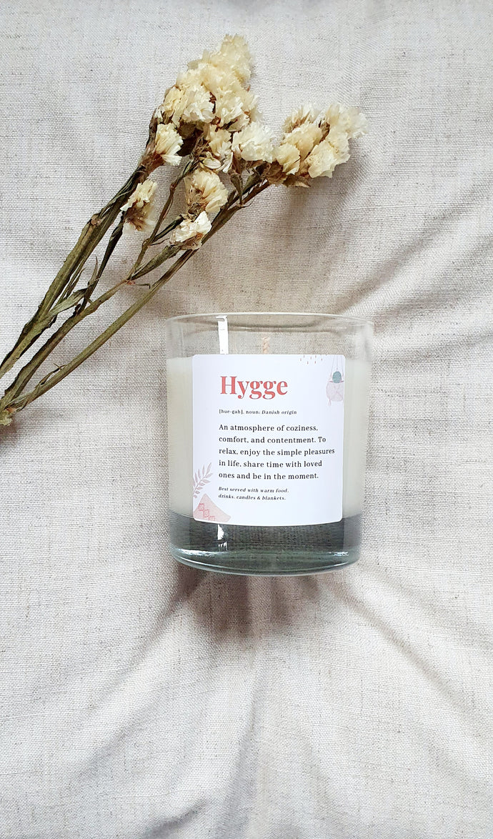 Hygge Dictionary Candle