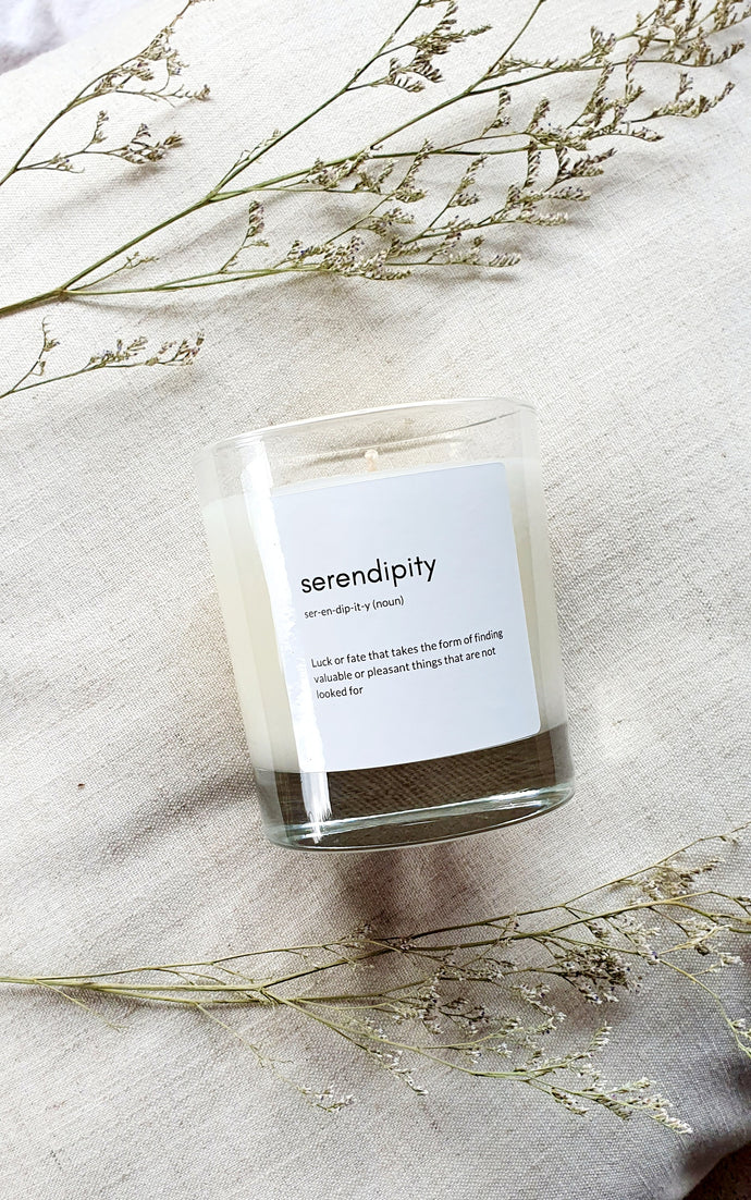 Serendipity Dictionary Candle