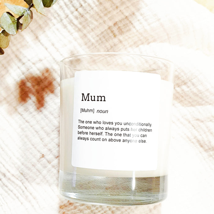 Mum Dictionary Candle
